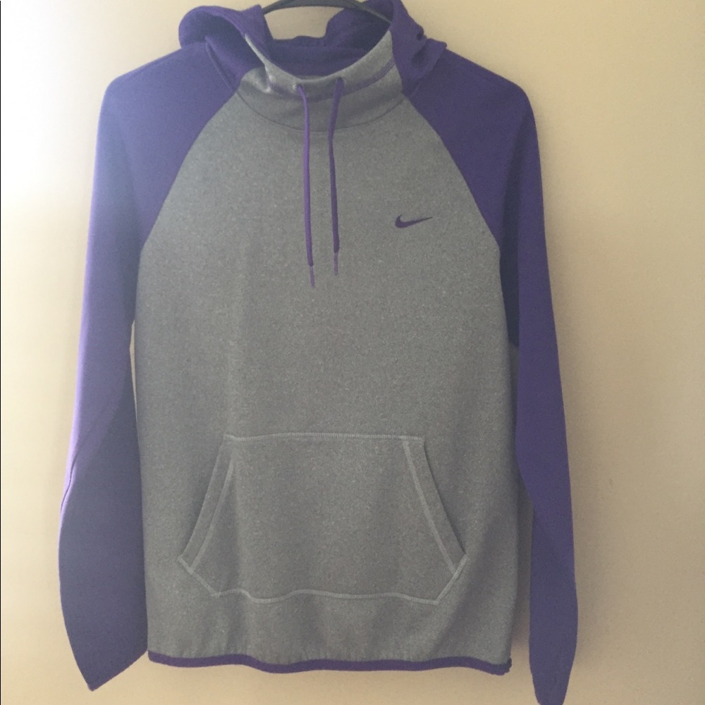 Nike Purple and Gray ThermaFit Sweatshirt